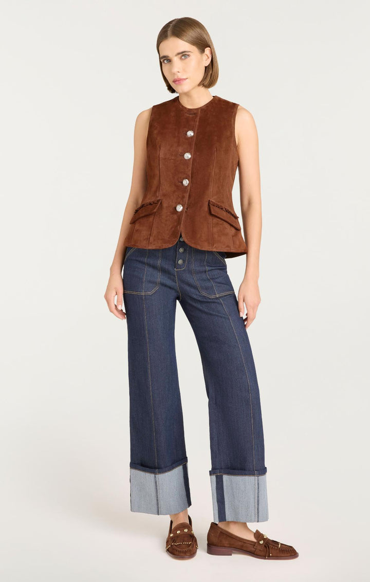 トップス Chris TROIS. Collected Bijoux vest Chris TROIS.（クリストロワ）の「Collected Bijoux vest