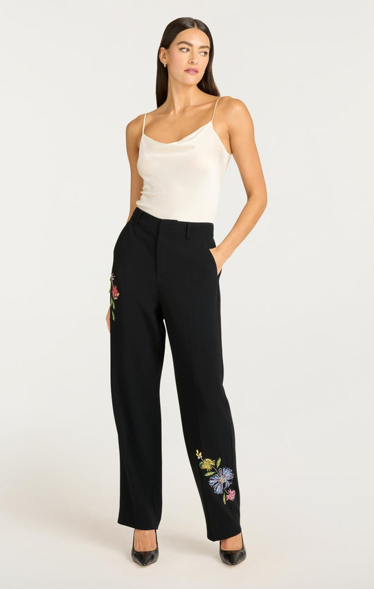 Floral Mixed Media Harlan Pant