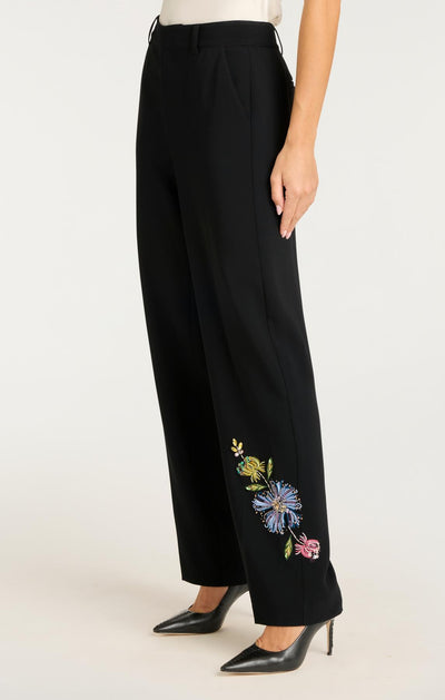 Floral Mixed Media Harlan Pant