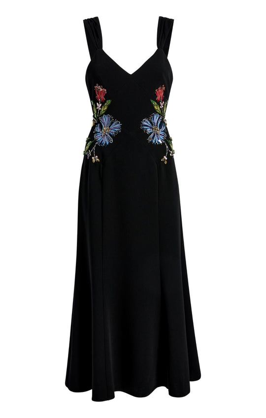 Floral Mixed Media Andre Dress