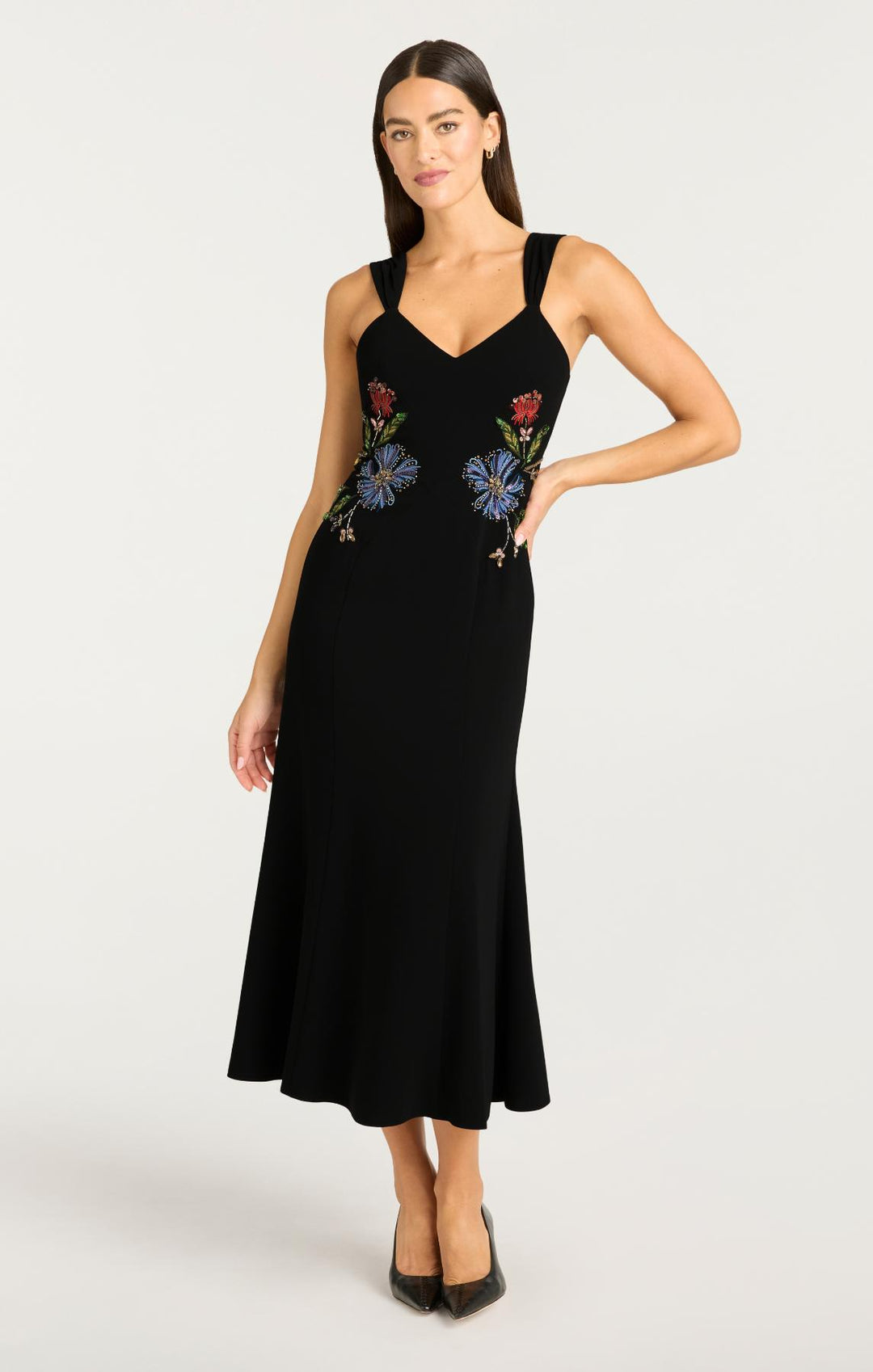 Floral Mixed Media Andre Dress Cinq Sept Floral Mixed Media Andre Dress Cinq Sept