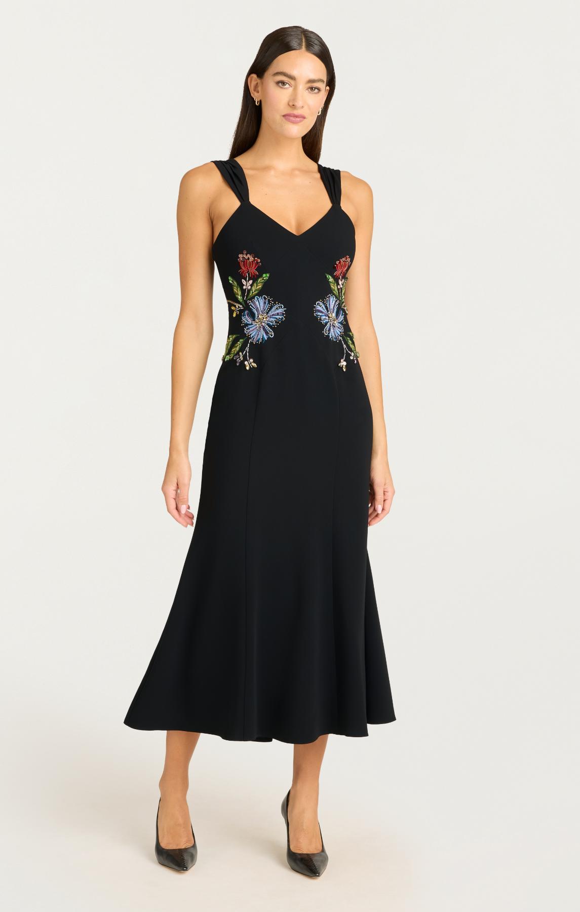 Floral Mixed Media Andre Dress – Cinq à Sept