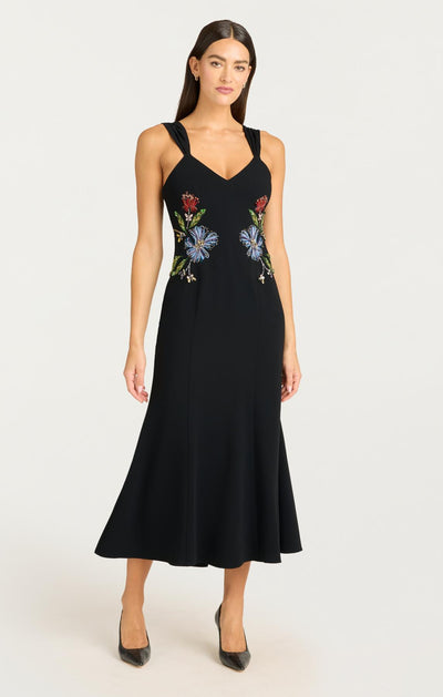Floral Mixed Media Andre Dress
