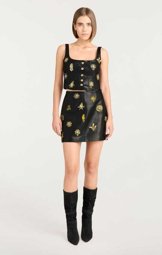 Leila Leather Doris Skirt