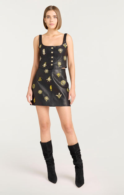 Leila Leather Doris Skirt