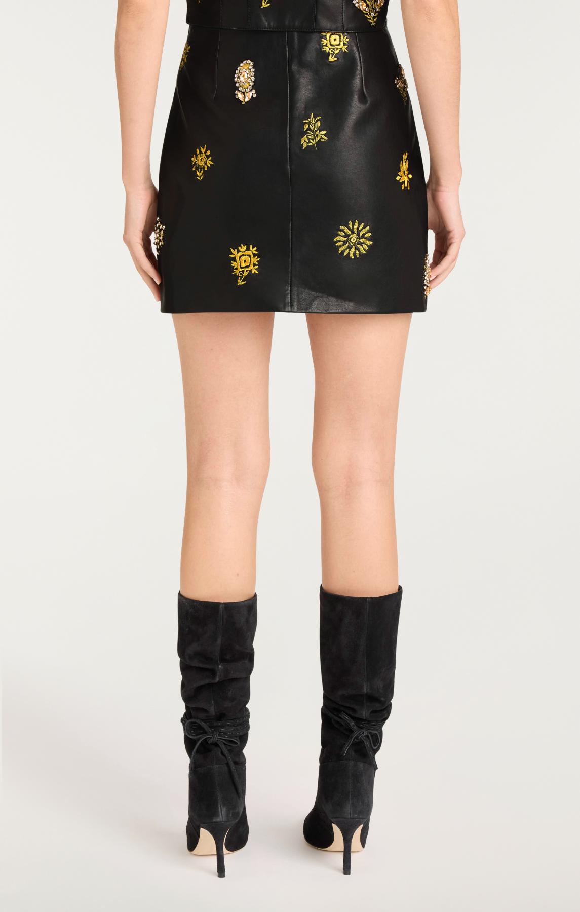 Leila Leather Doris Skirt