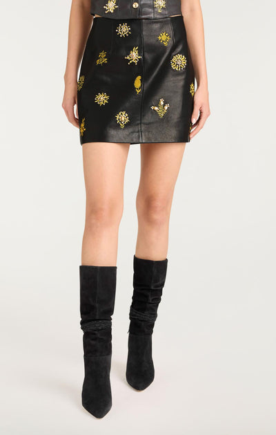 Leila Leather Doris Skirt