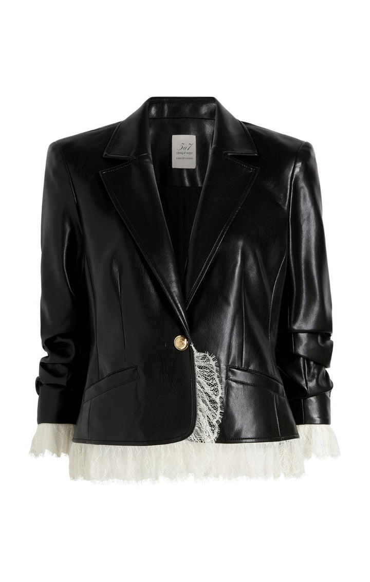 Vegan Leather Le Petit Roxie Blazer – Cinq à Sept