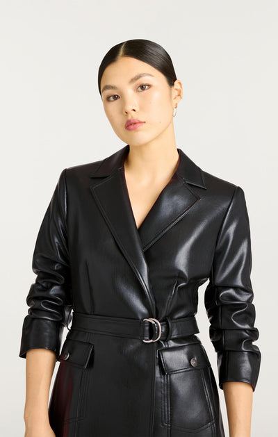 Vegan Leather Jenessa Dress