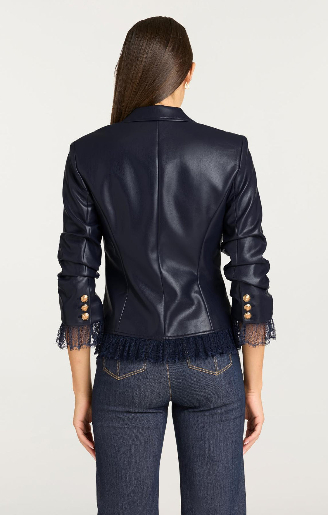 Vegan Leather Le Petit Roxie Blazer – Cinq à Sept