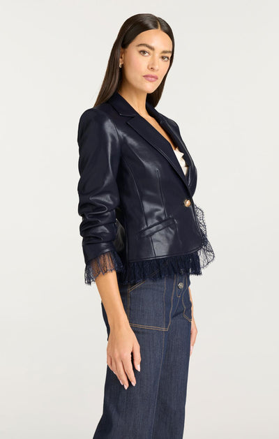 Vegan Leather Le Petit Roxie Blazer
