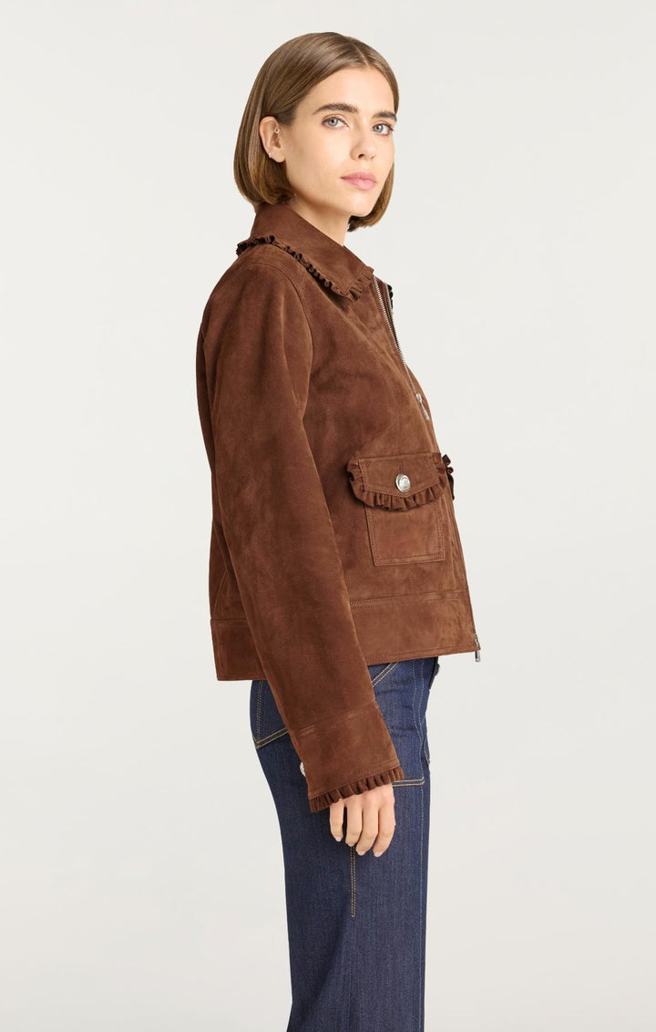 Suede Sybil Jacket – Cinq à Sept