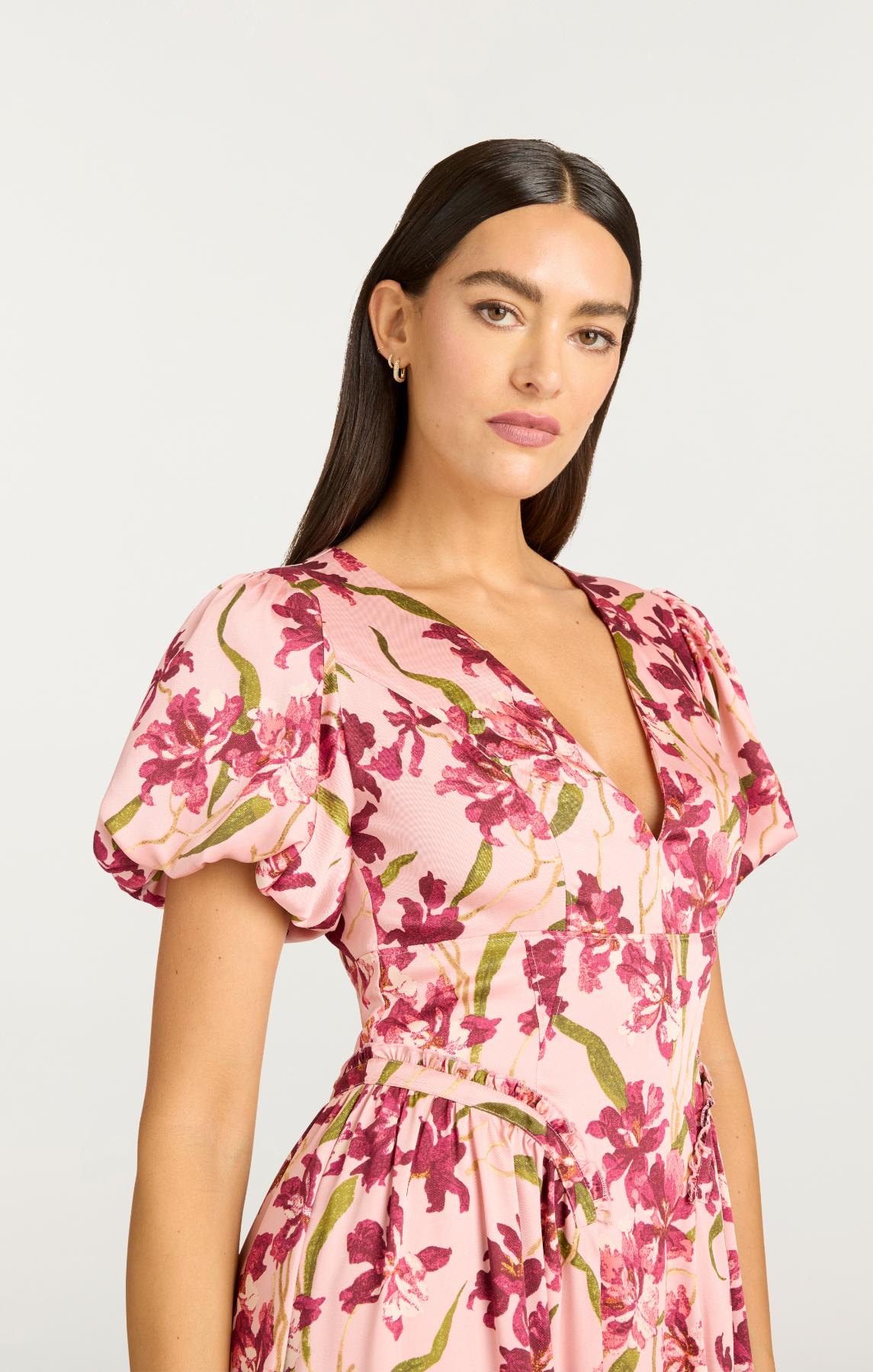 Trailing Hibiscus Katlin Dress