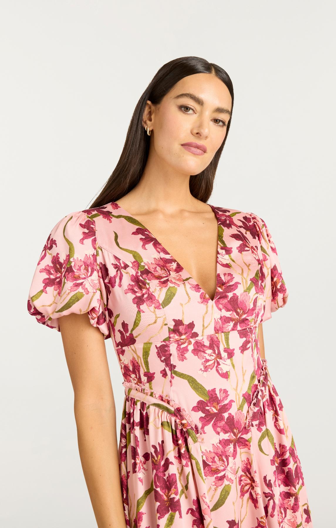 Trailing Hibiscus Katlin Dress