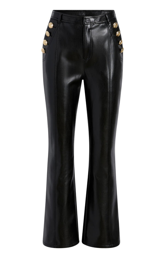 Vegan Leather Cropped Suzette Pant