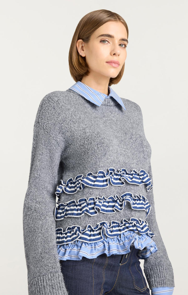 ENFOLD SLEEVE－LAYERED PULLOVER WING-SLEEVES PULLOVER｜ENFOLD（エンフォルド）正規取り扱い