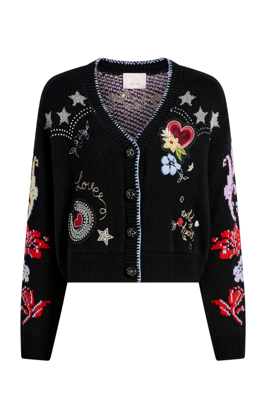 Western Collage Cardigan