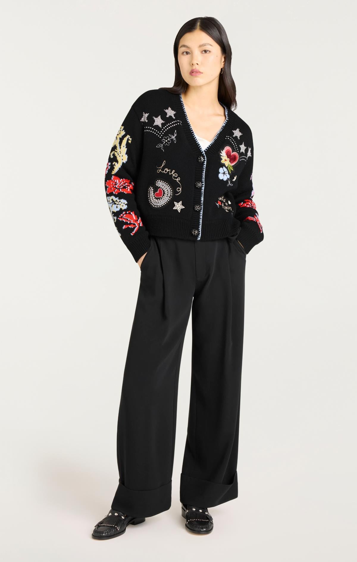 Western Collage Cardigan