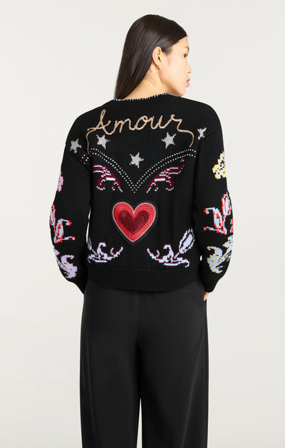 Western Collage Cardigan