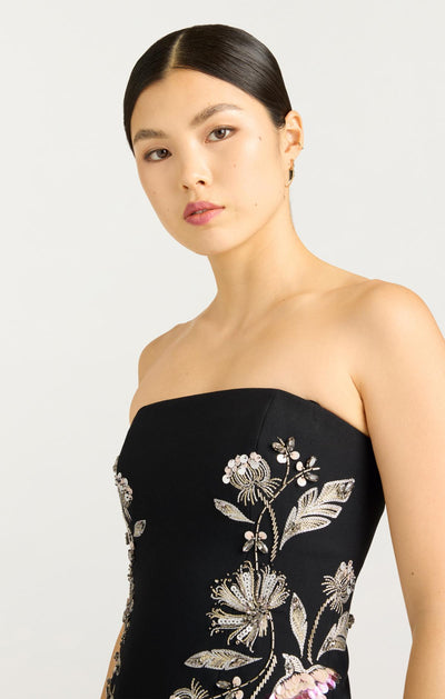 Floral Mixed Media Niles Dress