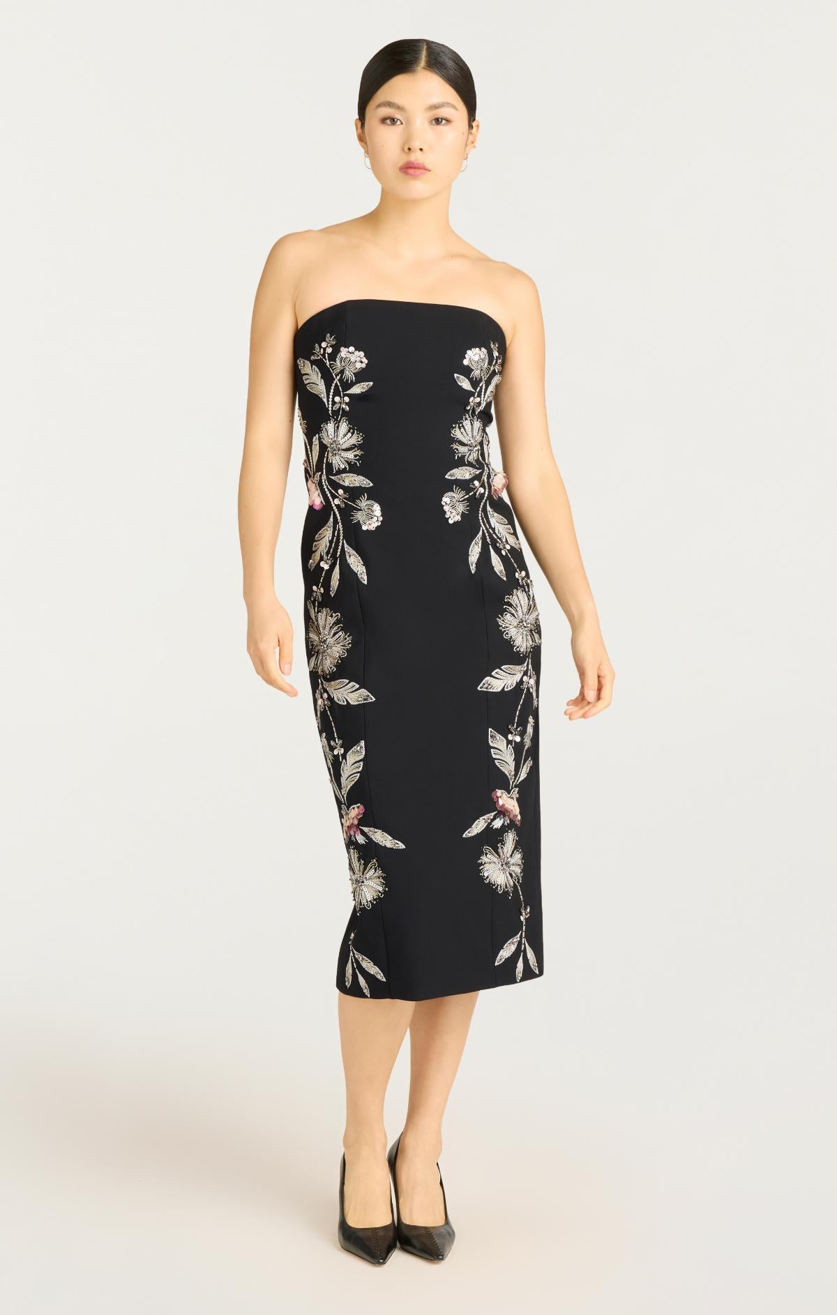 Floral Mixed Media Niles Dress