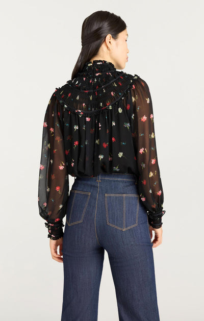 Tumbling Carnations Leopold Top