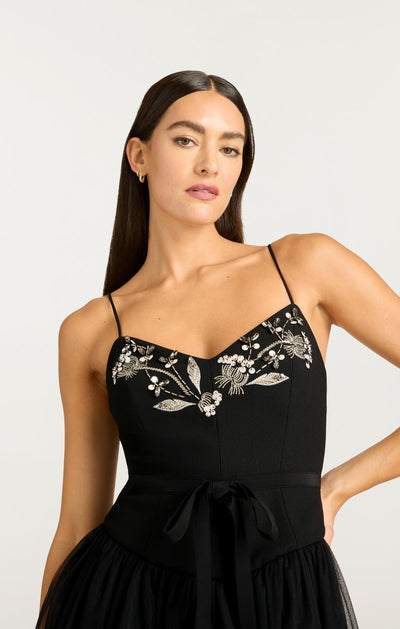 Floral Mixed Media Freddie Dress