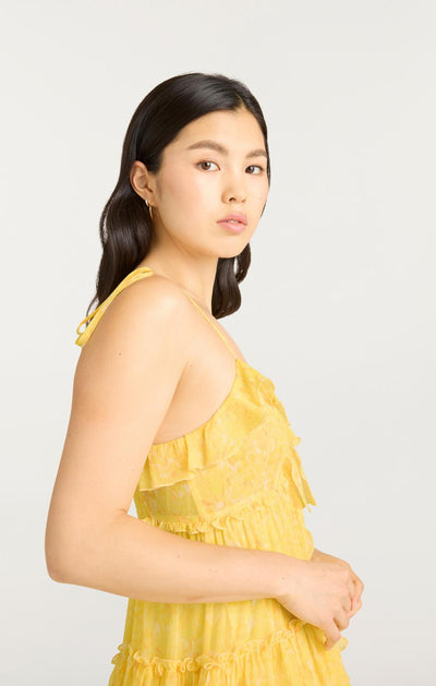Painted Hydrangea Fadrid Dress