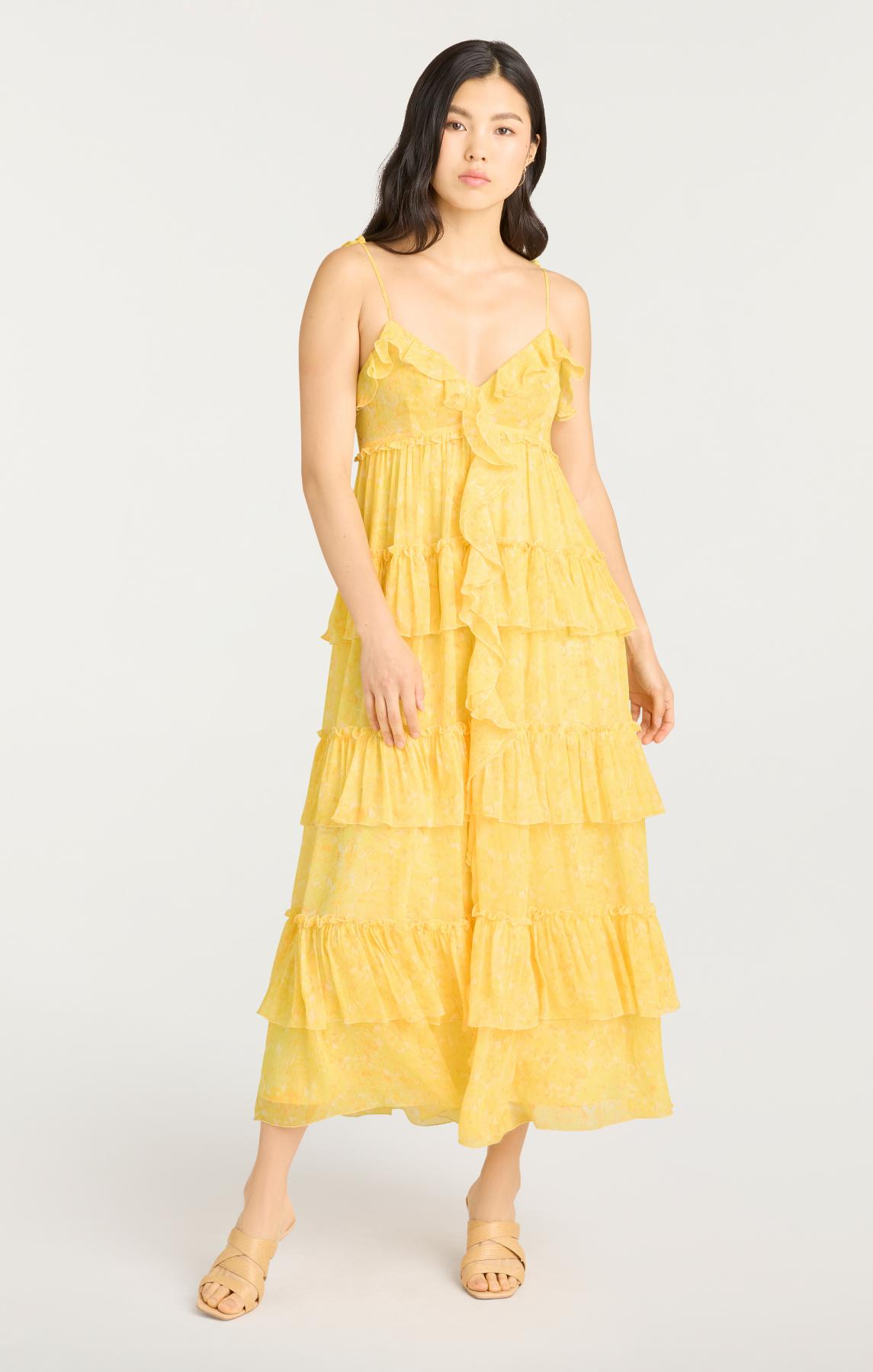 Painted Hydrangea Fadrid Dress