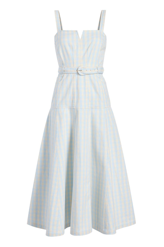 Gingham Denim Tina Dress