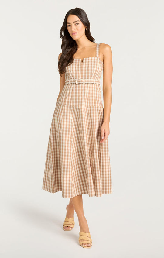 Gingham Denim Tina Dress