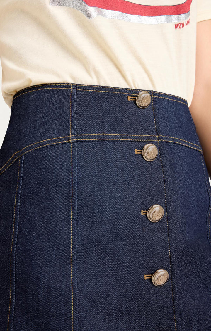 スカート Y's 21AW W/SAXONY ROLLER PAINT SKIRT 1 スカート Y's 21AW