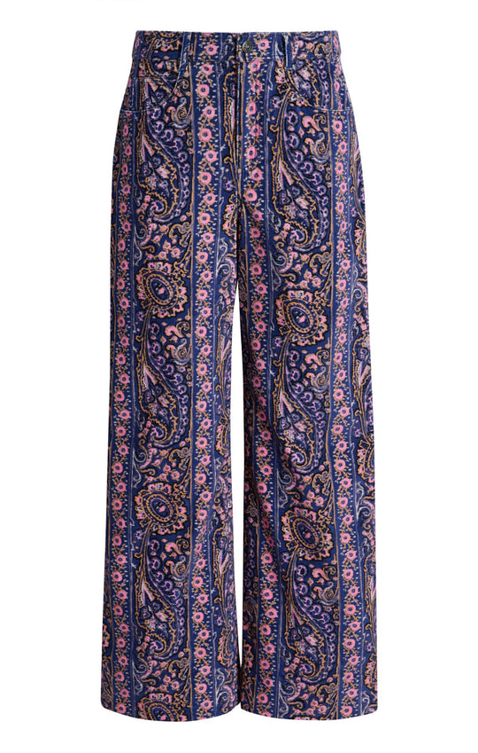 Paisley Velveteen Betsey Pant