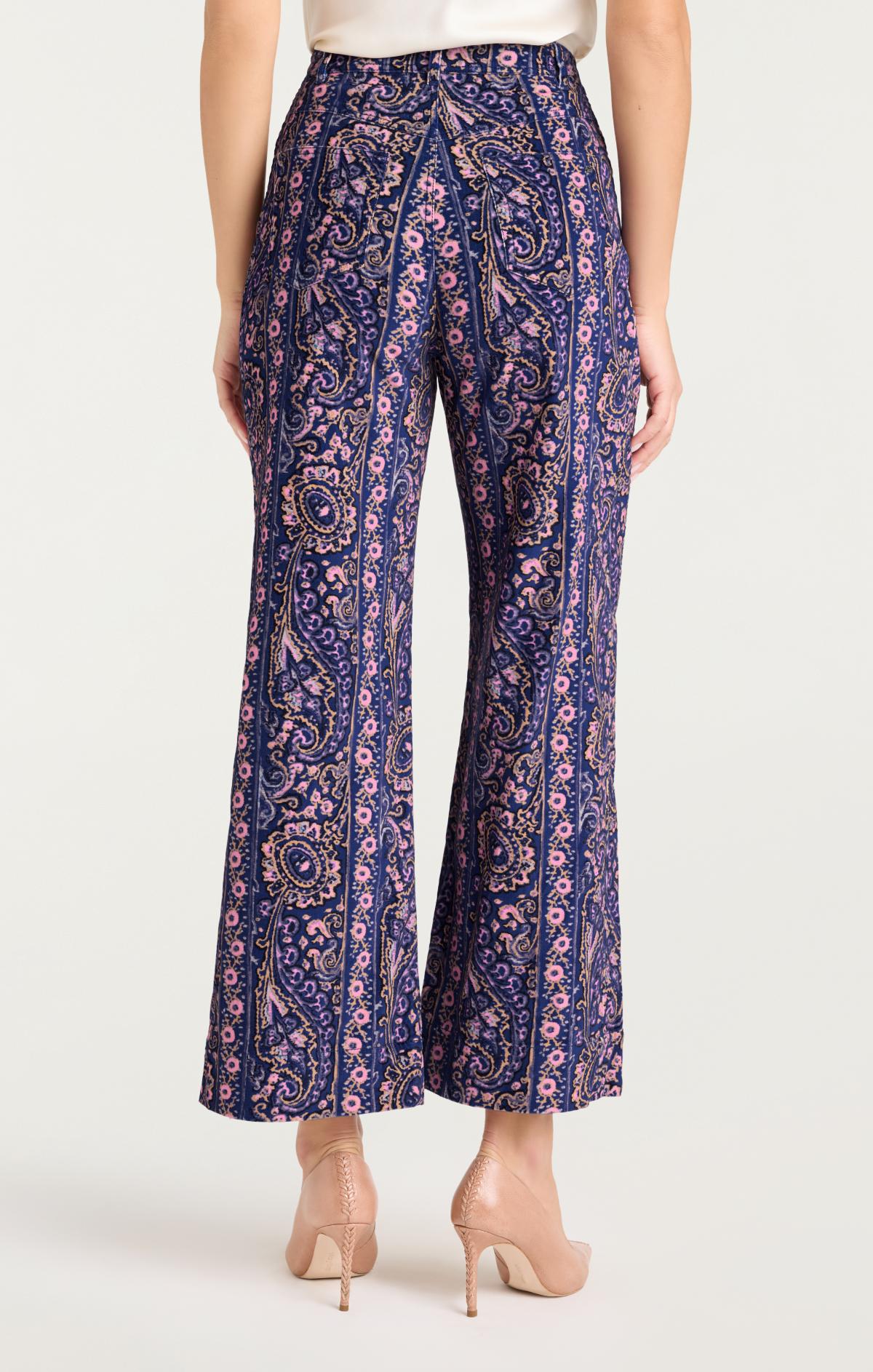 Paisley Velveteen Betsey Pant