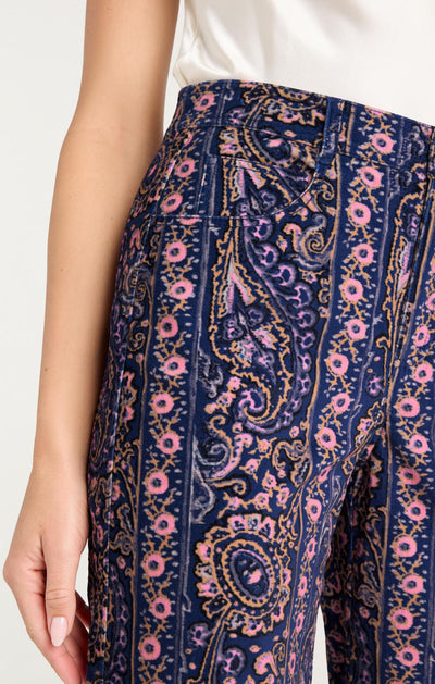 Paisley Velveteen Betsey Pant