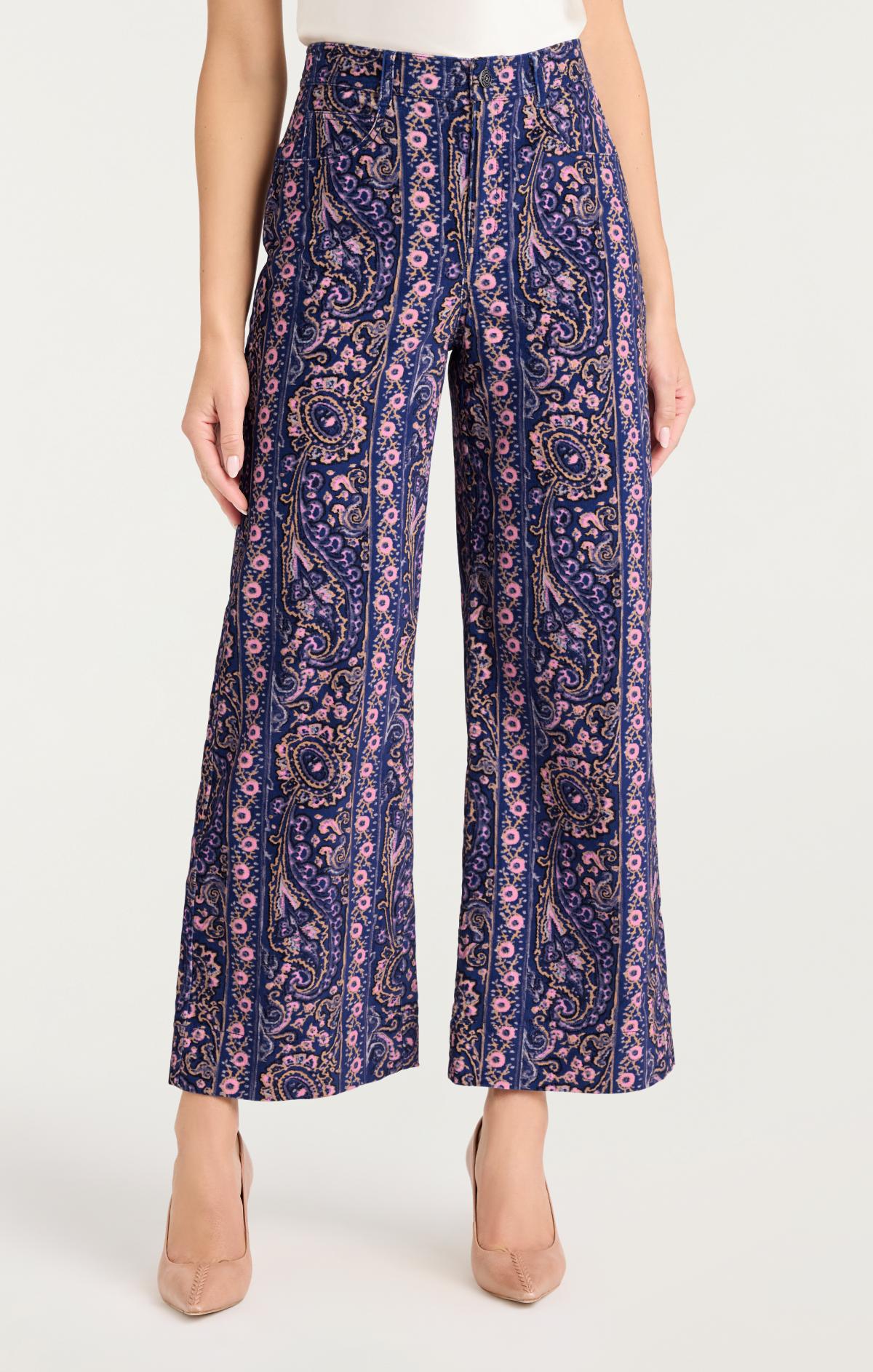 Paisley Velveteen Betsey Pant