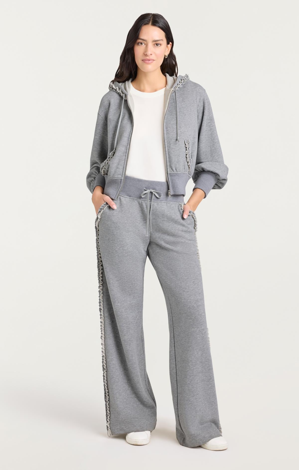 Heather Maddie Zip Up Sweatshirt