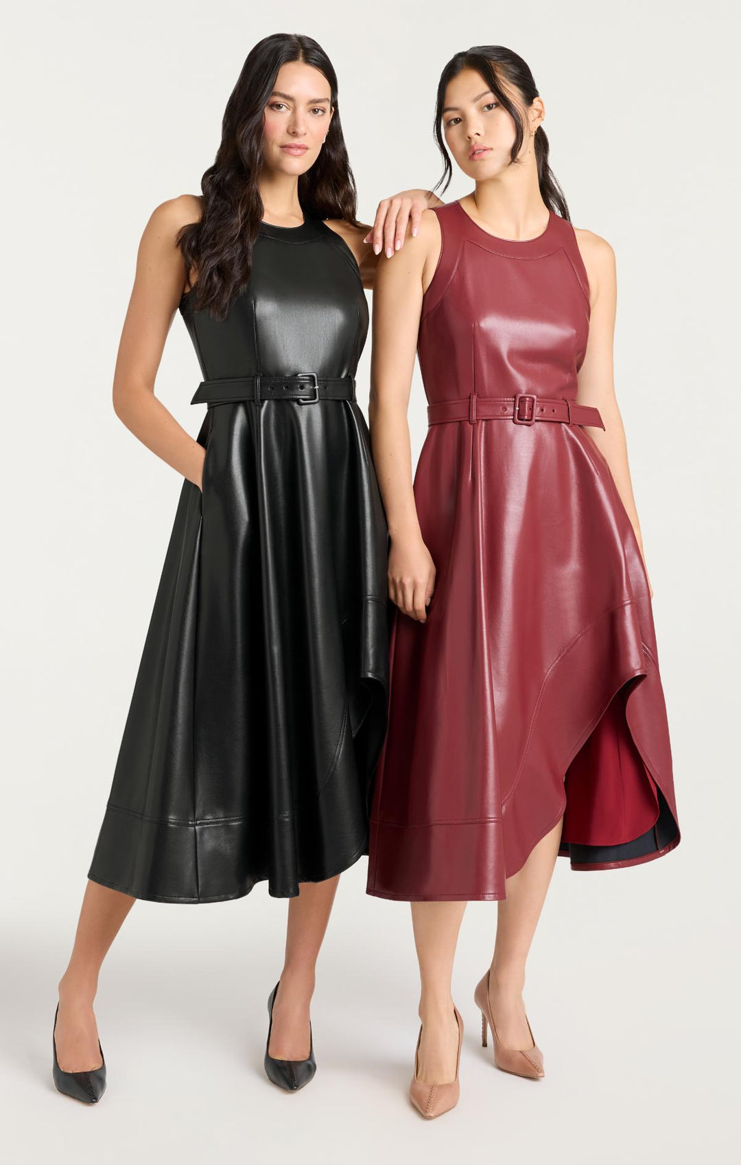 Vegan Leather Zelda Dress – Cinq à Sept