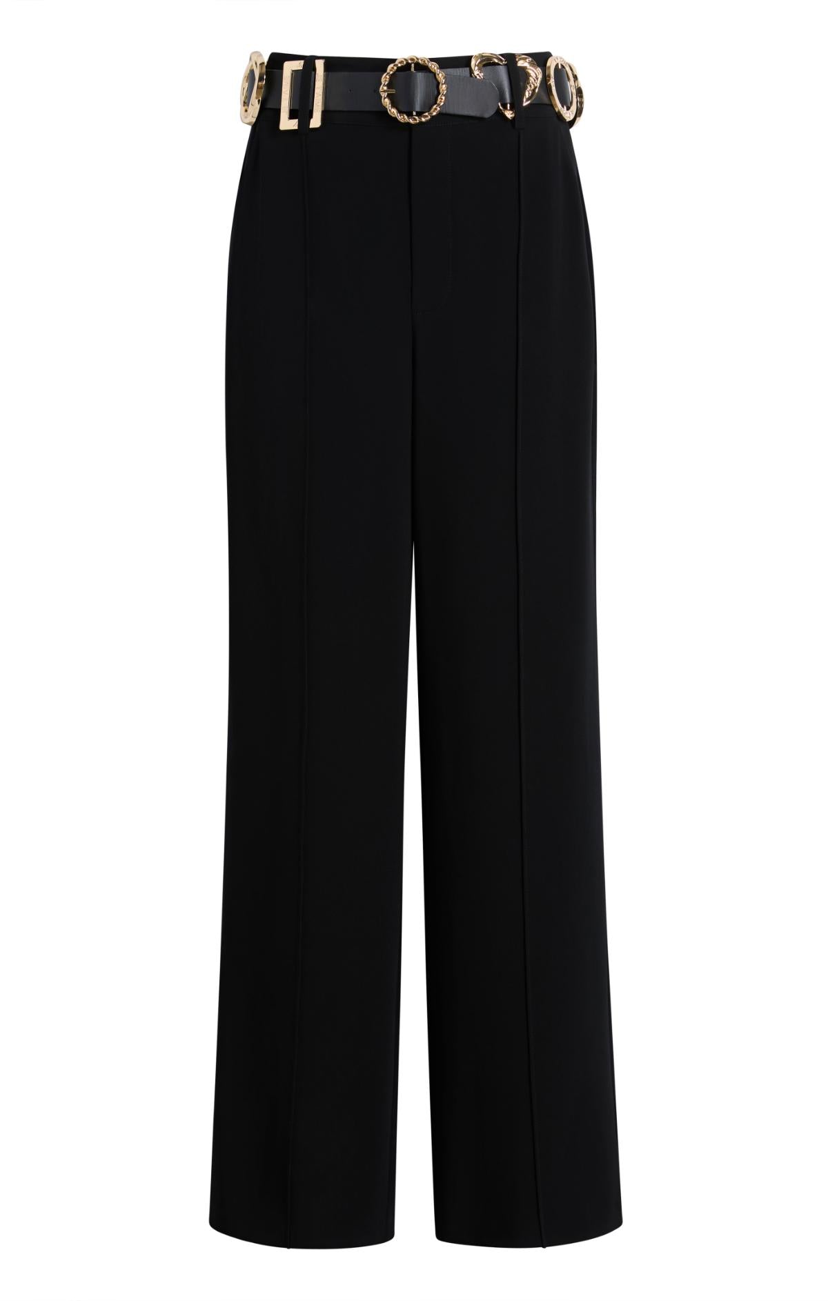 Gold Belt Ester Pant