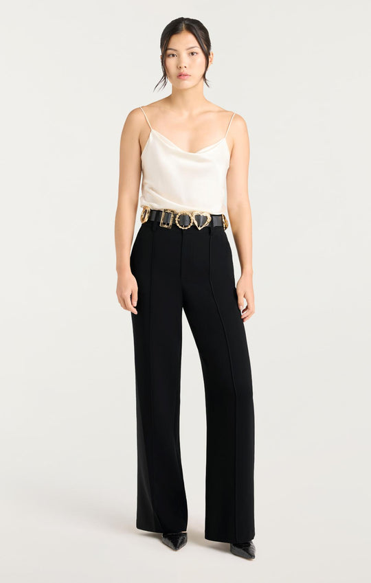Gold Belt Ester Pant