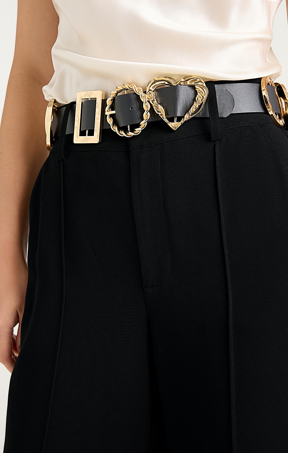 Gold Belt Ester Pant