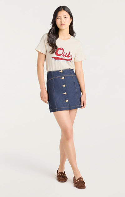 Vintage Oui Mon Amour Shrunken Tee