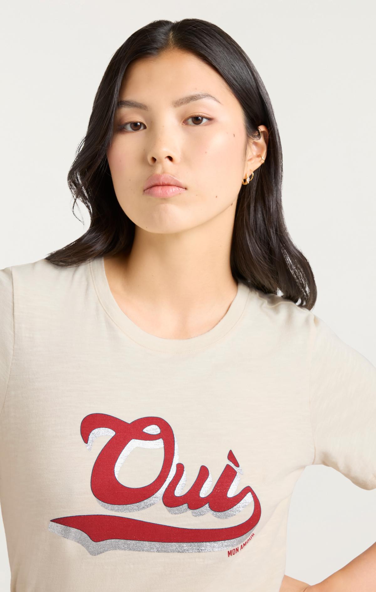 Vintage Oui Mon Amour Shrunken Tee