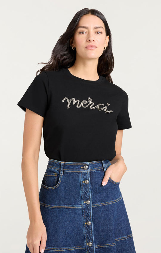 Merci Chain Tee