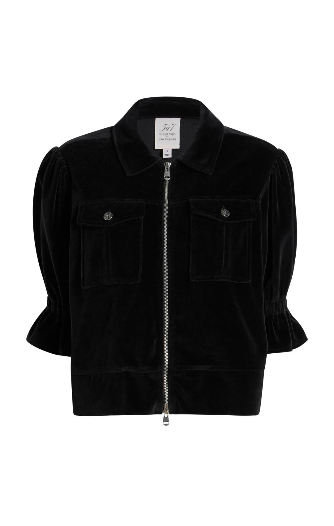 AMERI VELVET DOWN JACKET ブラック Velour Holly Jacket – Cinq à Sept
