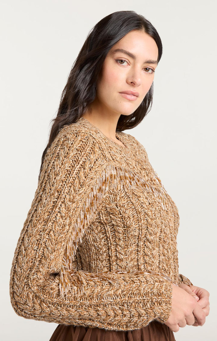Bugle Fringe Lisabeth Cardigan – Cinq à Sept