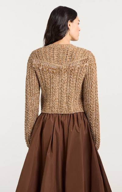 Bugle Fringe Lisabeth Cardigan