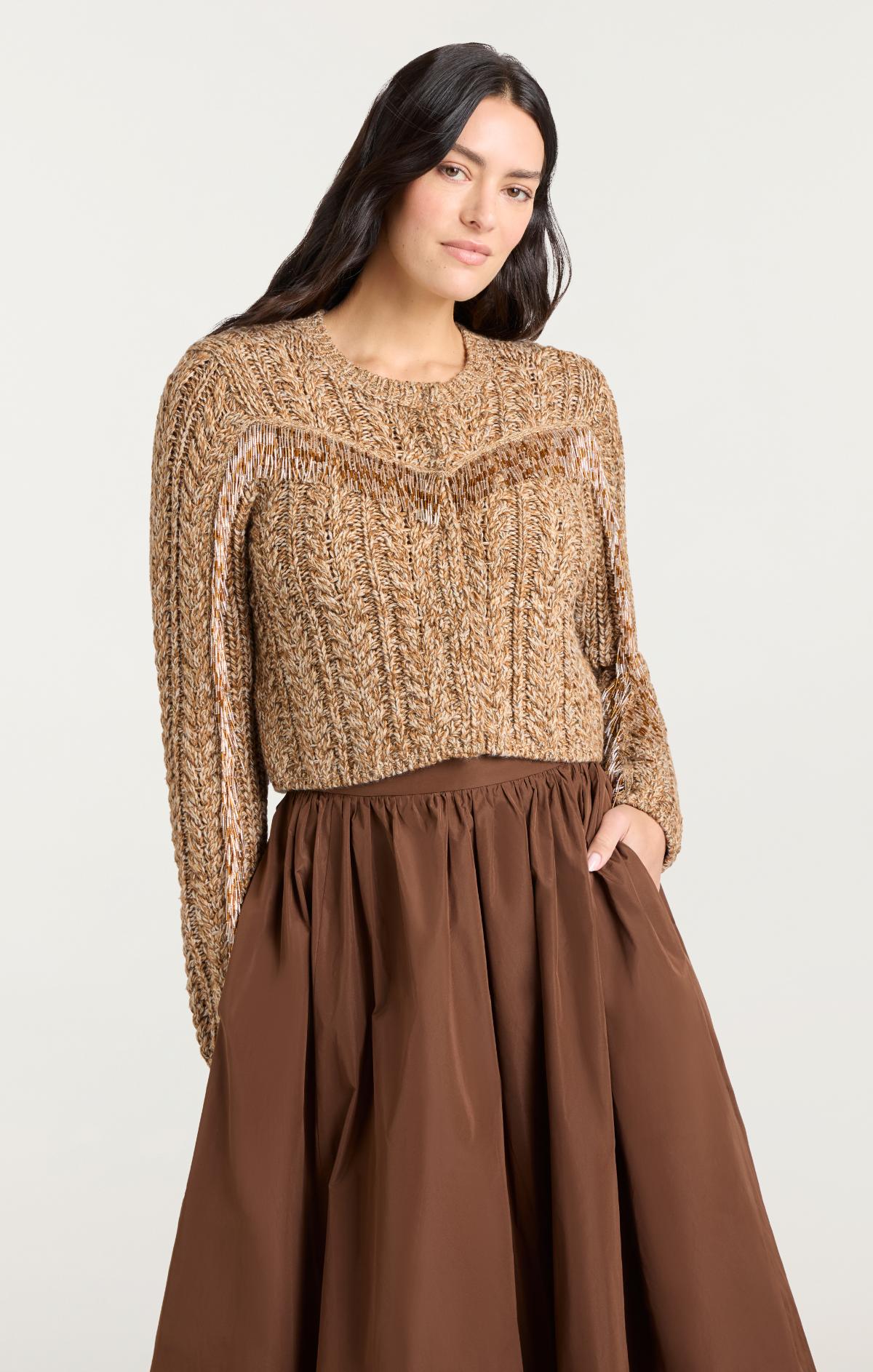 Bugle Fringe Lisabeth Cardigan