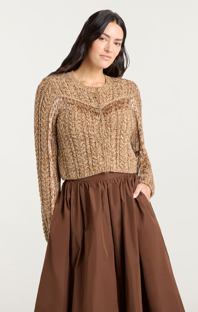 Bugle Fringe Lisabeth Cardigan