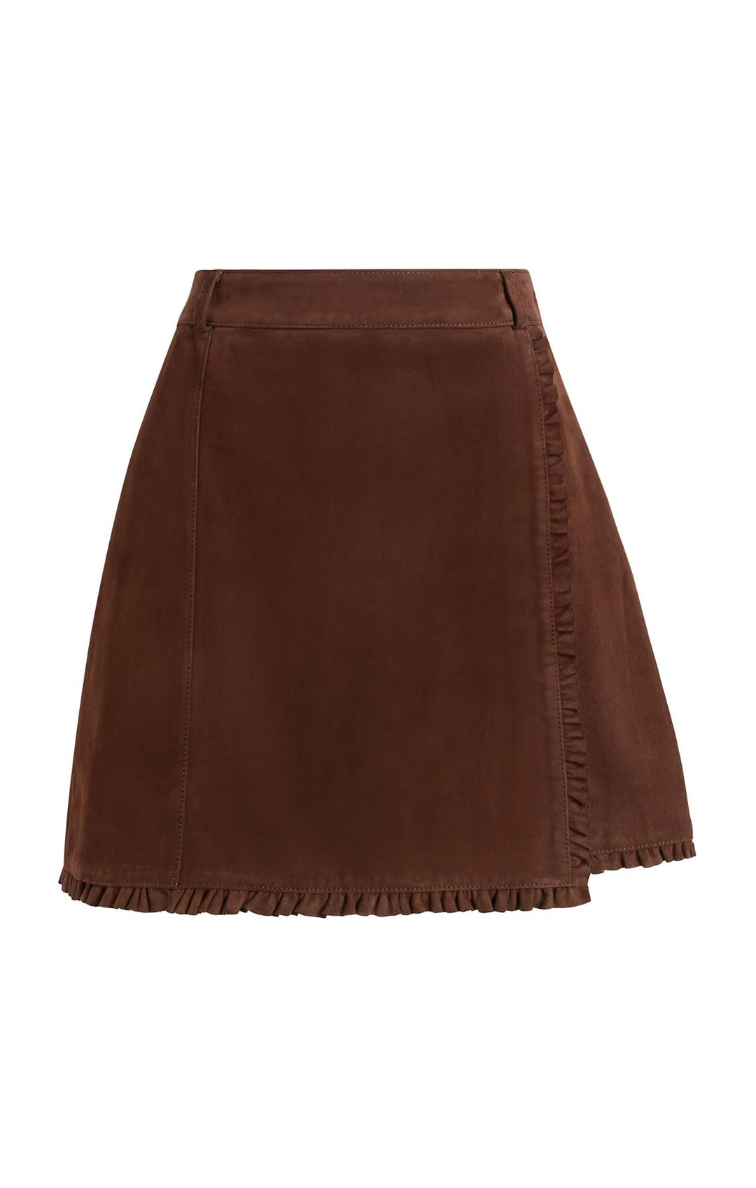 スカート Knit Lace Jagged-hem Skirt / Brown KNIT LACE JAGGED-HEM